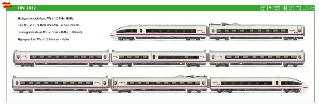 Arnold ref. 2022 AVE S - 103 Renfe Operadora. - Dendago