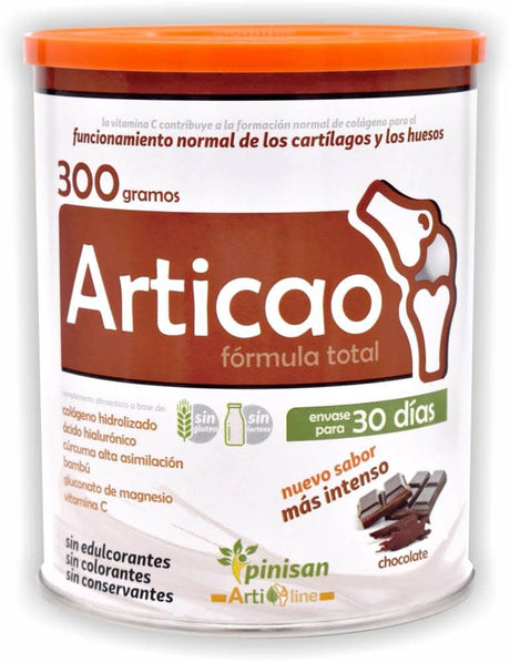 ARTICAO - colageno hidrolizado, ac hialurunico, curcuma, magnesio - SABOR CHOCOLATE 300g PINISAN - Dendago