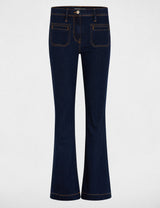 Vaqueros bootcut de tiro alto denim crudo Morgan