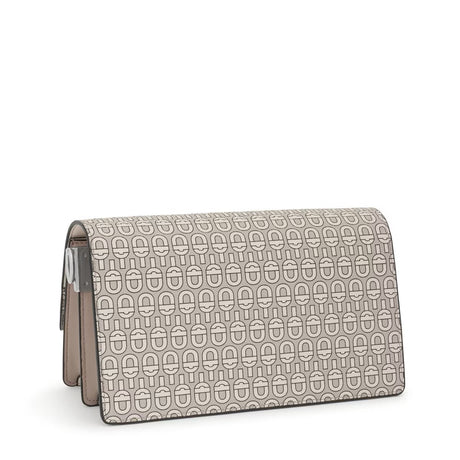 BANDOLERA FLAT MEDIANA ESSENCE MANIFESTO BEIGE - Dendago