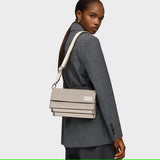 BANDOLERA FLAT MEDIANA ESSENCE MANIFESTO BEIGE - Dendago