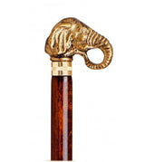 Bastón cabeza elefante de Bronce lacado 1