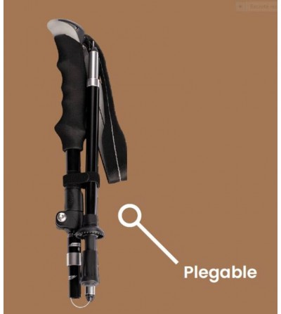 Bastón de Monte-Trekking en aluminio plegable y extensible 2