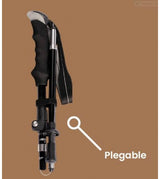 Bastón de Monte-Trekking en aluminio plegable y extensible 2