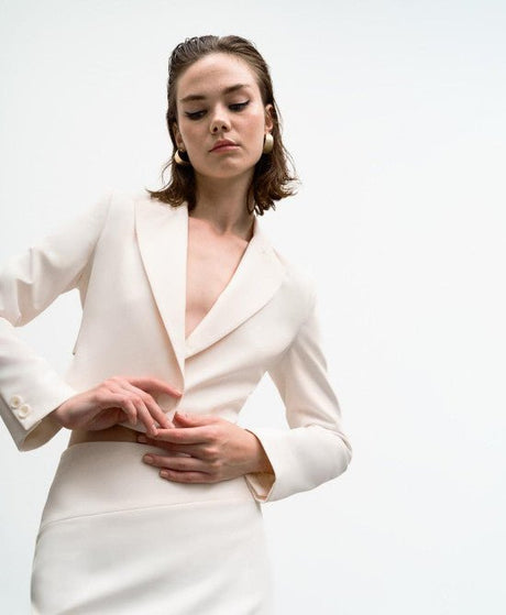 BLAZER CORTA BLANCA ACCESS - Dendago