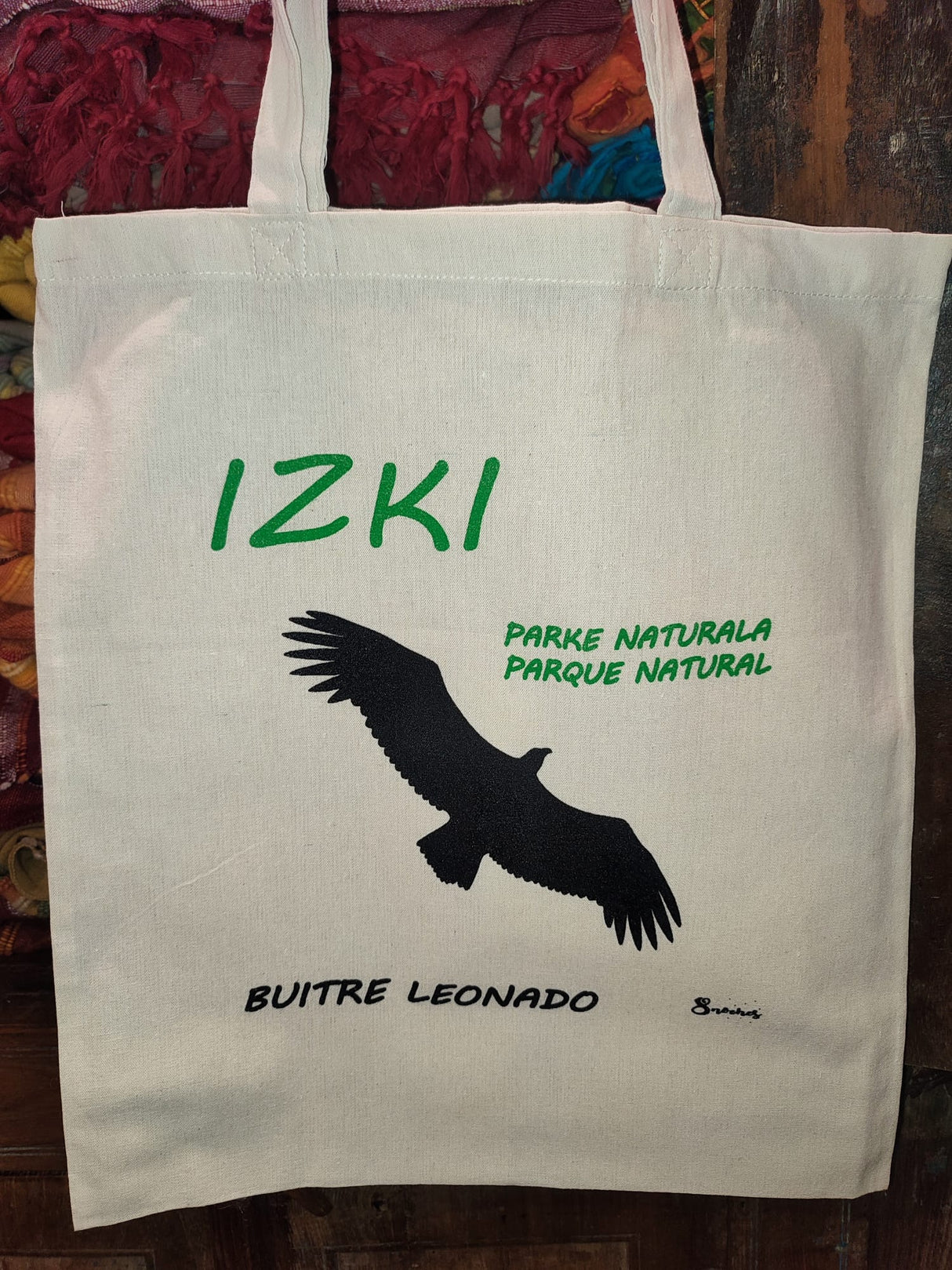 Bolsa de tela modelo Izki, Buitre Leonado - Dendago