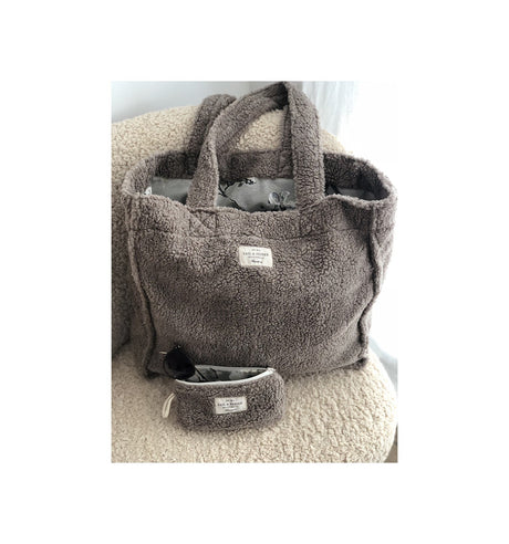 BOLSO TOTE BORREGUILLO TOPO - Dendago