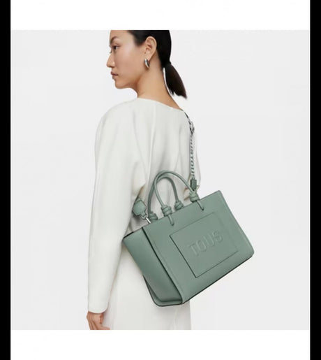 BOLSO TOUS SHOPPER AMAYA GRIS PIEDRA LA RUE NEW - Dendago