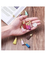 Borlas de cuero 5 ud Azul 2