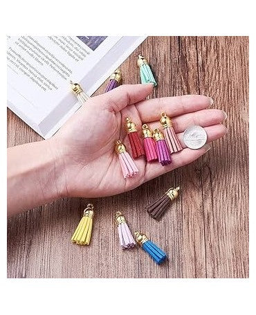 Borlas de cuero 5 ud Mint 2