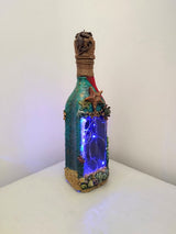 Botella Decorativa con Luz "Abismo de Luz" – Artside (Hecho a Mano)