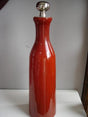 Botella de cristal rojo con tapón - Dendago