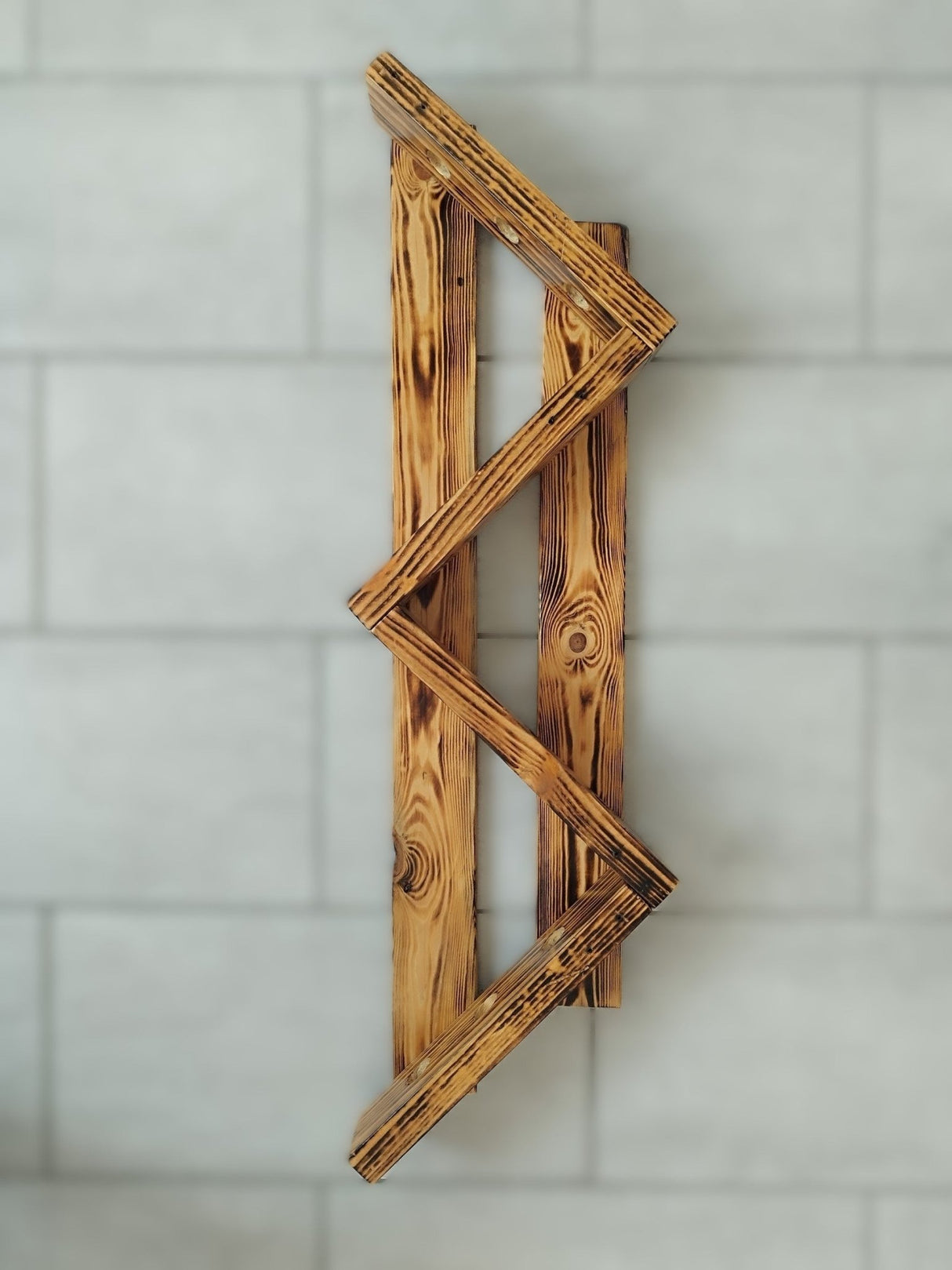 Botellero Zig Zag de Madera - Dendago