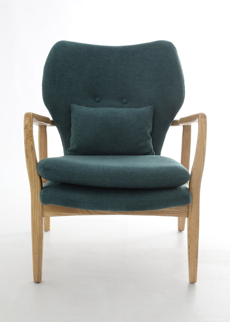 Butaca con la estructura de madera (azul) - Dendago