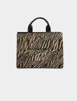 Bolso estampado de cebra multicolor Morgan