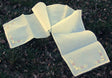 Camino de mesa de organdí crema claro 35 cm X 150 cm - Dendago