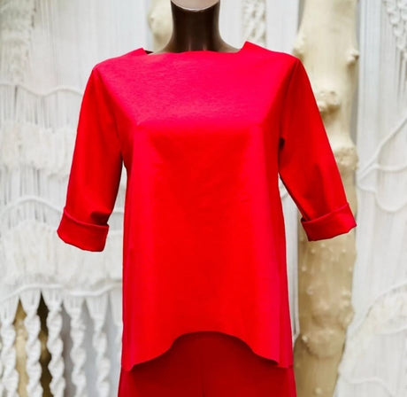 Camisa roja punto roma - Dendago