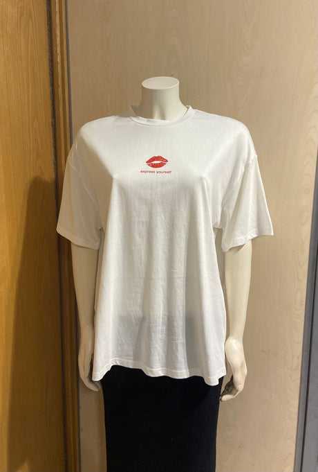 Camiseta blanca "Express yourself" - Dendago