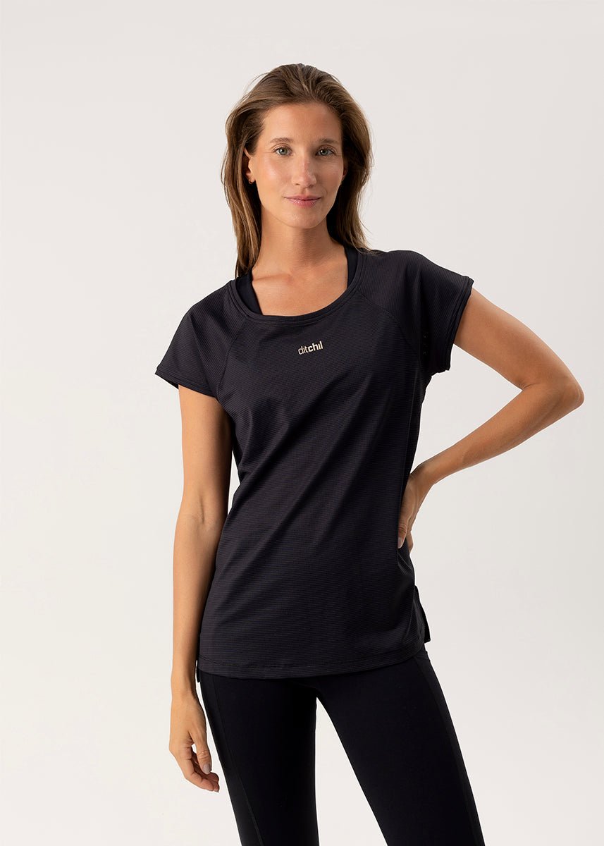 CAMISETA DITCHIL ARIANA NEGRO - Dendago