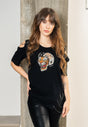 Camiseta con aberturas y cadenas Animosa
