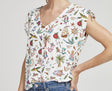 Camiseta estampado pin - up - Dendago
