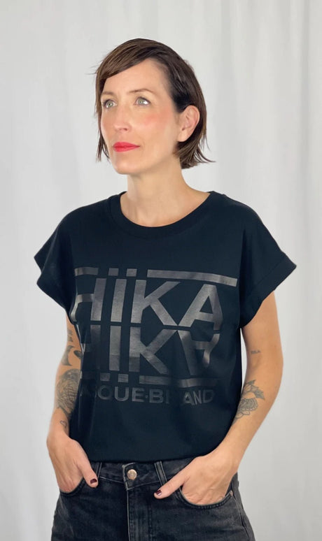 Camiseta HIKA Ispilu Beltza - Dendago