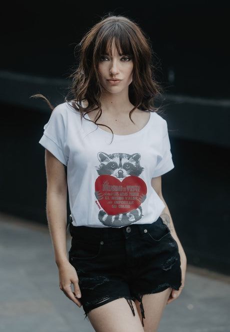 Camiseta mapache Animosa