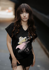 Camiseta negra Simone Animosa