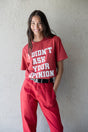 CAMISETA ROJA LOGO BAD HABITS 1