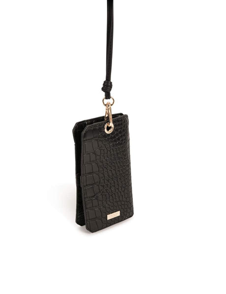 Cartera con efecto cocodrilo MORGAN - Dendago