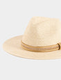 Sombrero trenzado beige Morgan