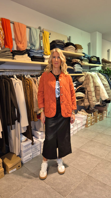 Chaqueta de mujer en color teja - Dendago