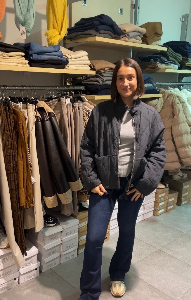 Chaqueta de Mujer Gris - Dendago