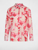 Camisa con cuello vuelto multicolor Morgan