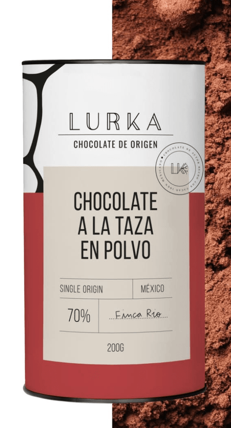 Chocolate a la taza en polvo 70% Lurka - Dendago