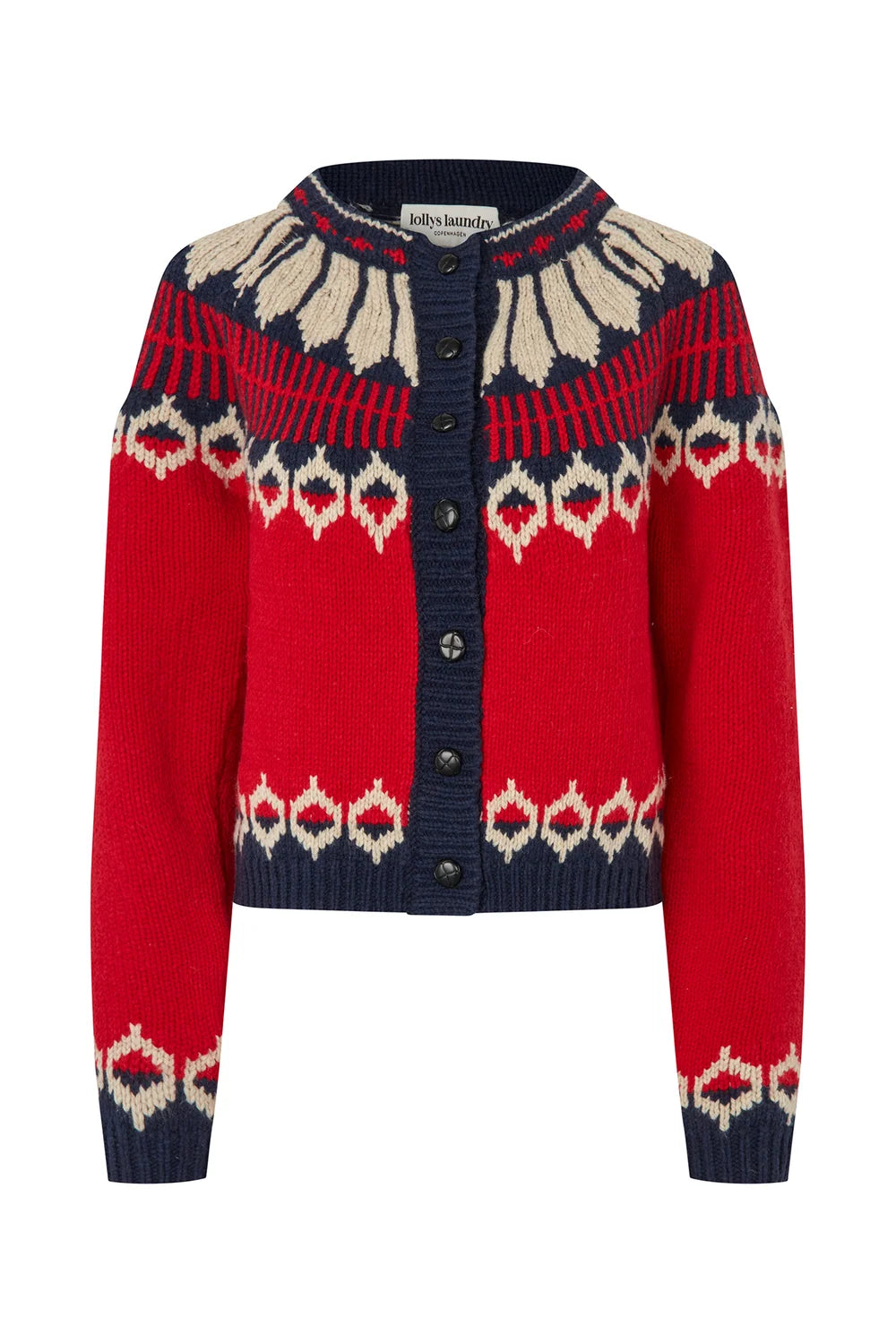 LOLLYS LAUNDRY CARDIGAN CON ESTAMPADO NORDICO CLARE