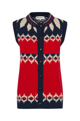 LOLLYS LAUNDRY CHALECO ESTAMPADO NORDICO CLEO