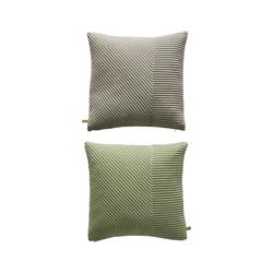 Cojín bicolor Gris - verde - Dendago