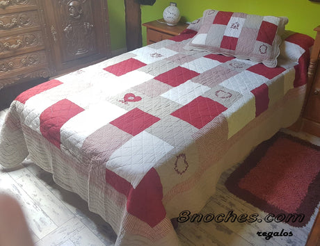 Colcha Boutis reversible mod Montagne - Dendago