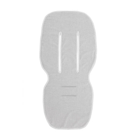 Colchoneta silla ovalada vichy gris