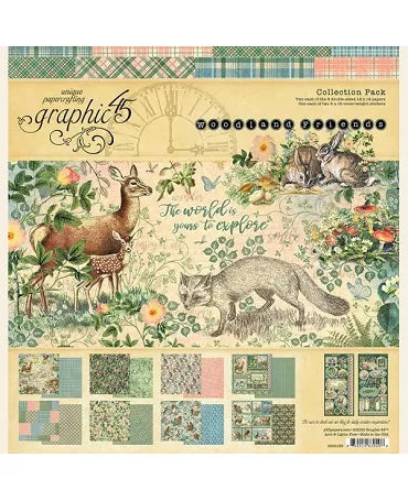 Colección 30x30 GRAPHIC 45 Woodland Friends 1