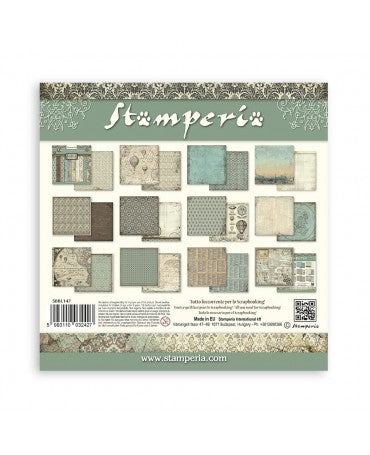 COLECCIÓN 30x30 STAMPERIA Voyages Fantastiques Backgrounds 2