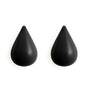 Colgadores madera forma de gota 2ud · grande - Dendago