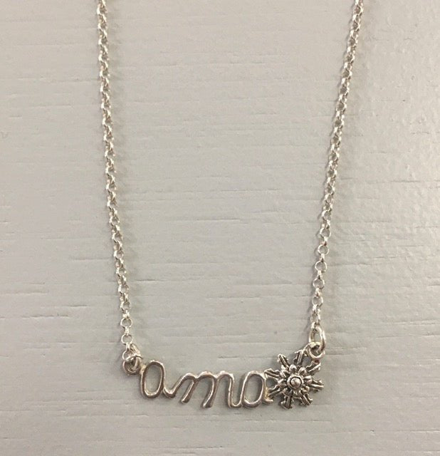 COLGANTE DE PLATA AMA EGUZKILORE - Dendago