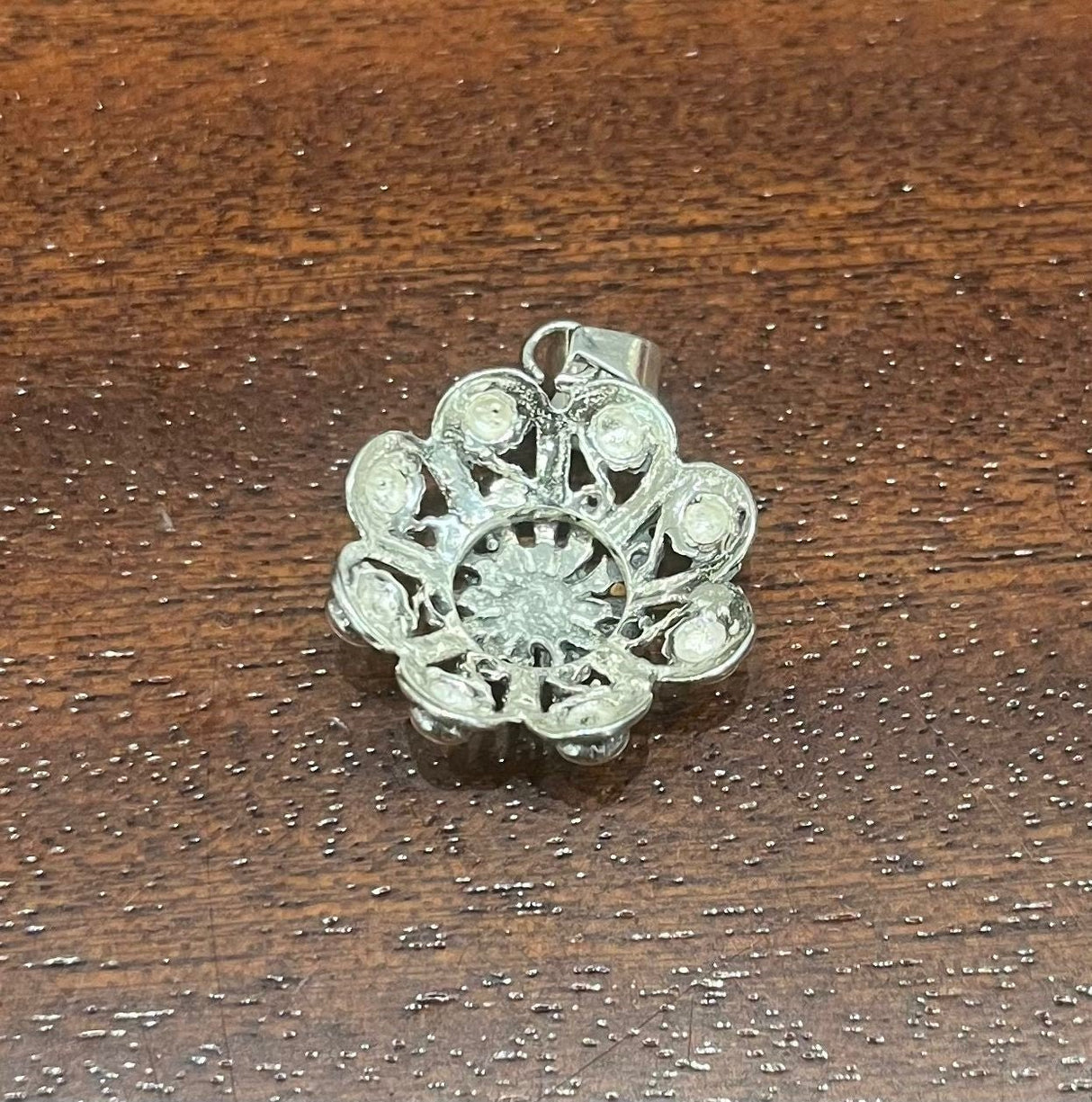 Colgante Eguzkilore Plata con Bolitas - Dendago