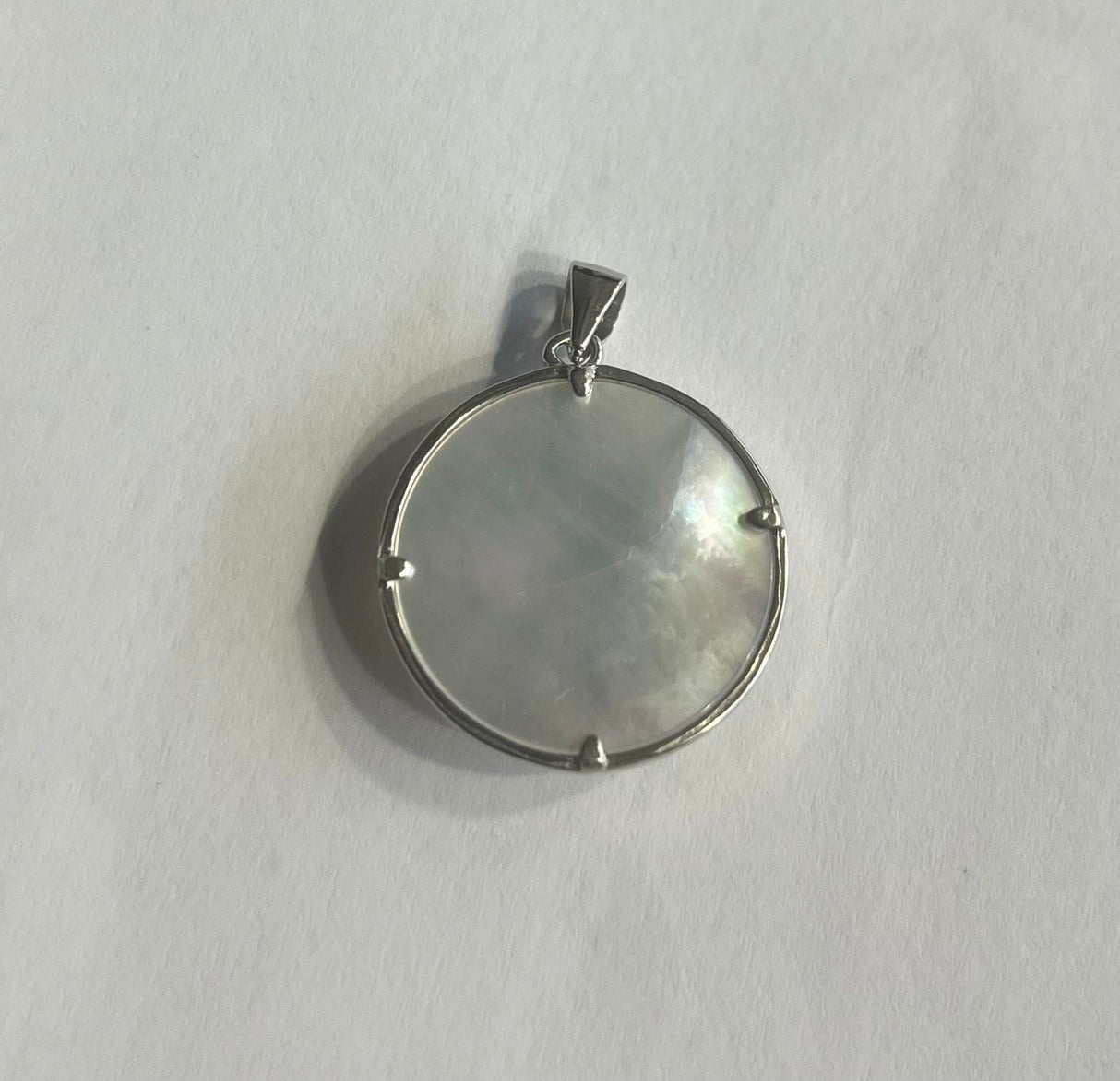 Colgante Eguzkilore Plata con Nacar - Dendago