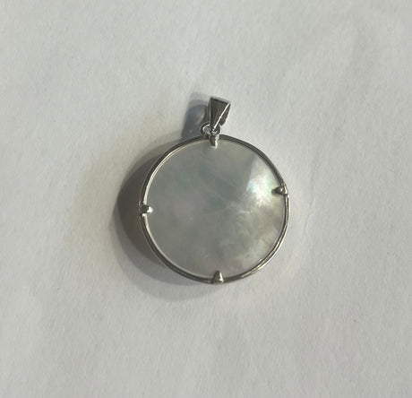 Colgante Eguzkilore Plata con Nacar - Dendago