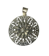 Colgante Eguzkilore Plata Redondo Calado - Dendago