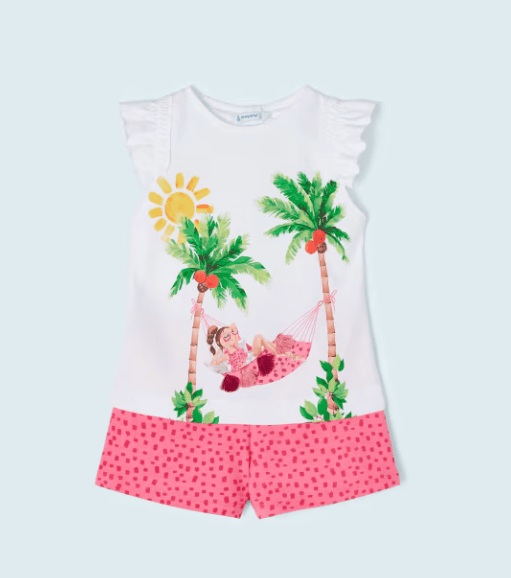 Conjunto 2 piezas niña pantalón y camiseta - Dendago