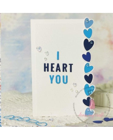 Cristales gotitas de corazón surtidas 2